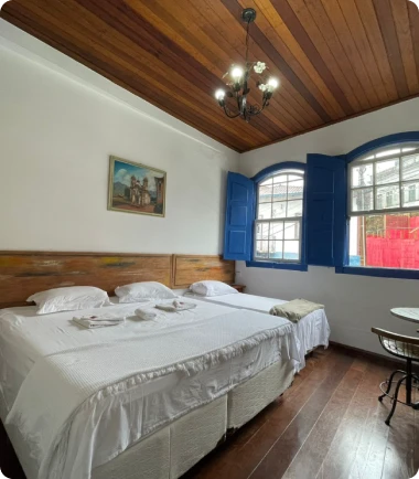 Pousada Caminhos da Liberdade em Ouro Preto - Hospede-se no centro da cidade. Faça a sua reserva em Ouro Preto.